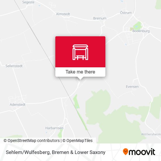 Sehlem/Wulfesberg map