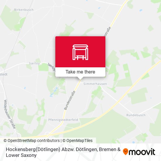 Hockensberg(Dötlingen) Abzw. Dötlingen map