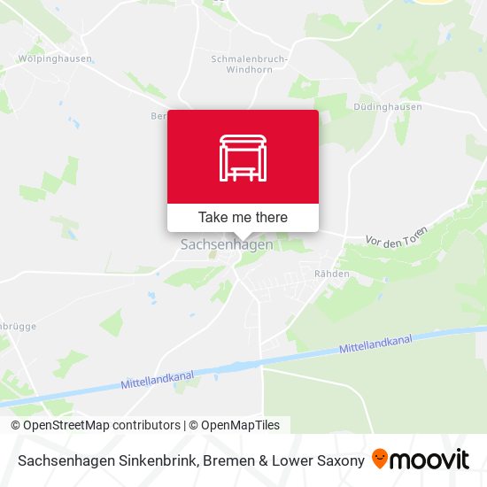 Sachsenhagen Sinkenbrink map