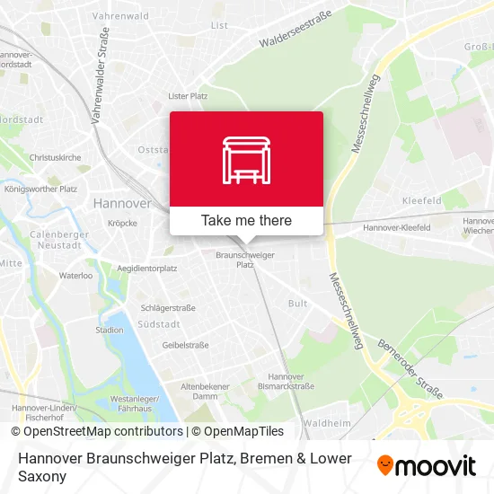 Карта Hannover Braunschweiger Platz