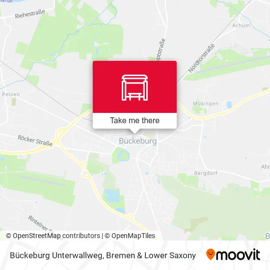 Карта Bückeburg Unterwallweg