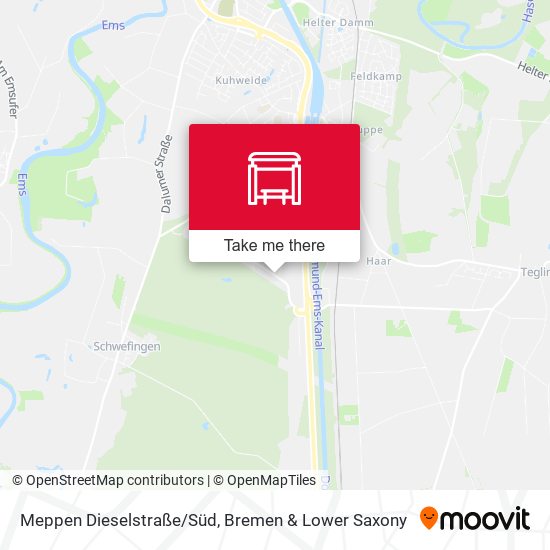 Meppen Dieselstraße/Süd map