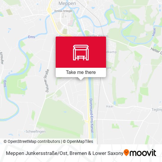 Meppen Junkersstraße/Ost map