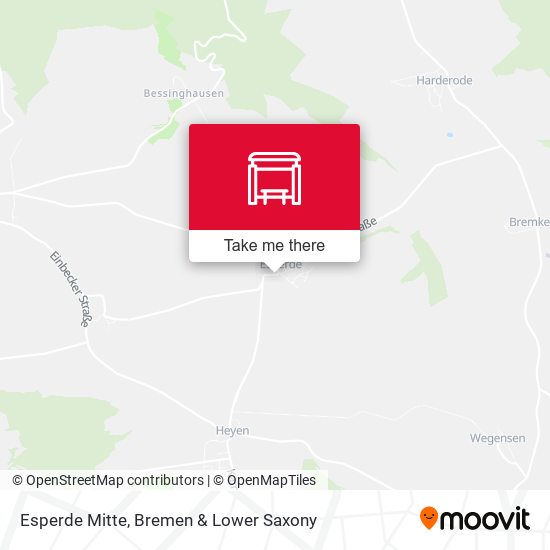 Esperde Mitte map