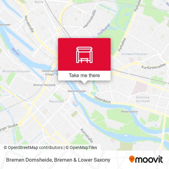Bremen Domsheide map