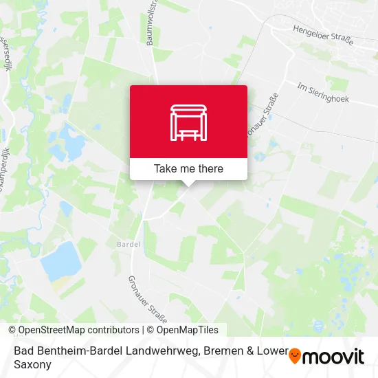 Карта Bad Bentheim-Bardel Landwehrweg