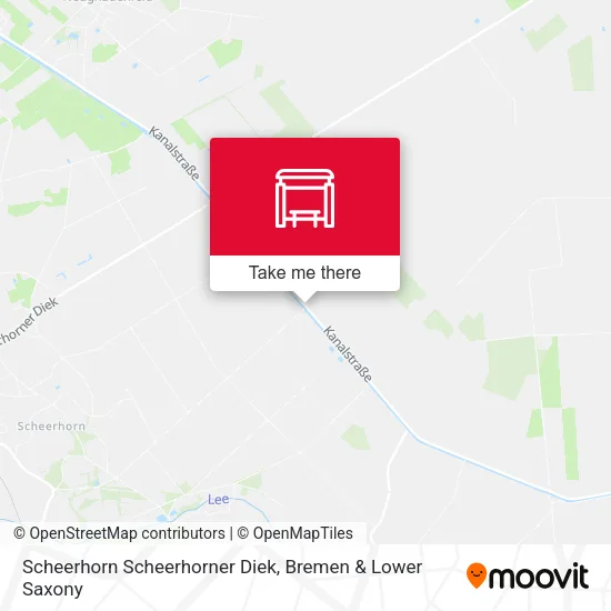 Scheerhorn Scheerhorner Diek map
