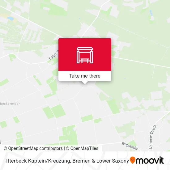 Карта Itterbeck Kaptein/Kreuzung