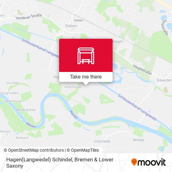 Hagen(Langwedel) Schindel map