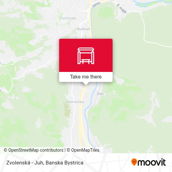 Zvolenská - Juh map