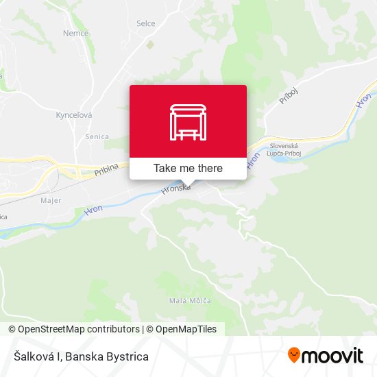 Šalková I map