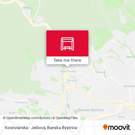 Kostiviarska - Jelšová map