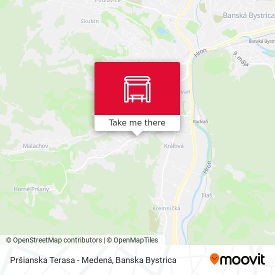 Pršianska Terasa - Medená map