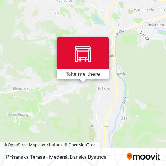 Pršianska Terasa - Medená map