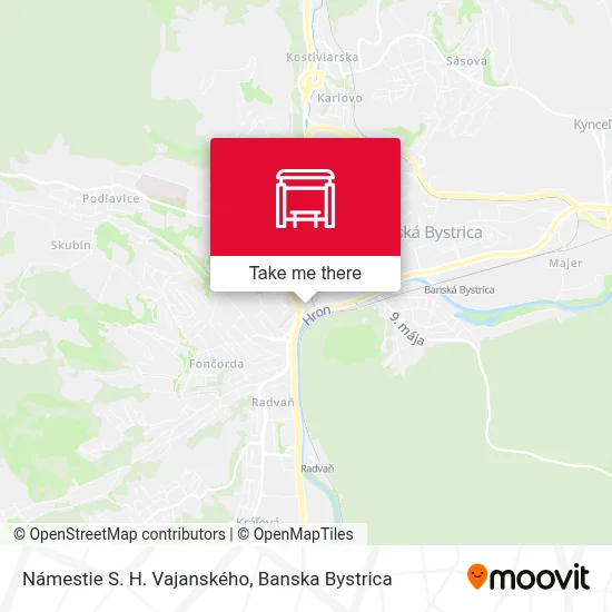 Námestie S. H. Vajanského map