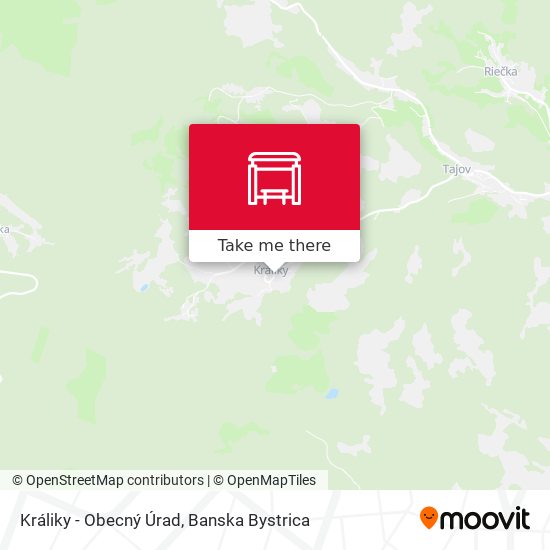 Králiky - Obecný Úrad map