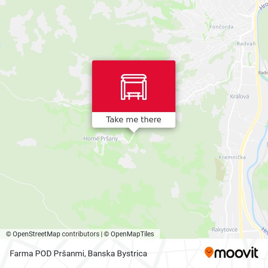 Farma POD Pršanmi map