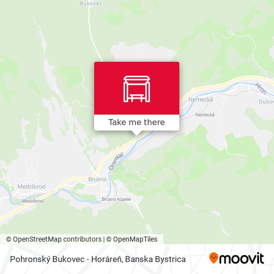 Pohronský Bukovec - Horáreň map