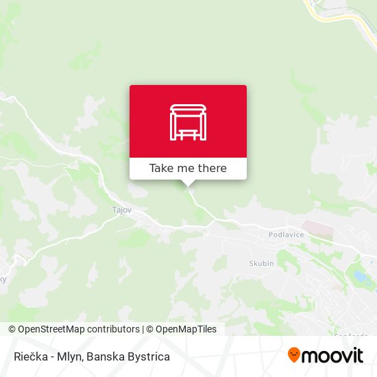 Riečka - Mlyn map