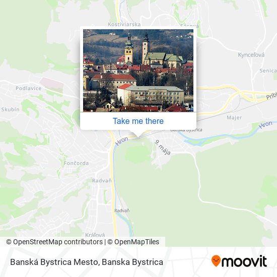 Banská Bystrica Mesto map