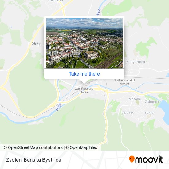 Zvolen map