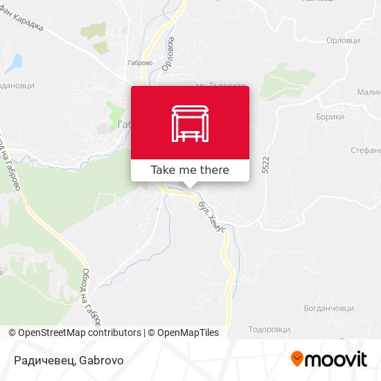 Радичевец map