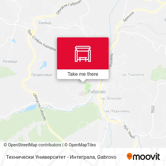 Карта Технически Университет - Интеграла