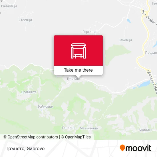 Карта Трънето