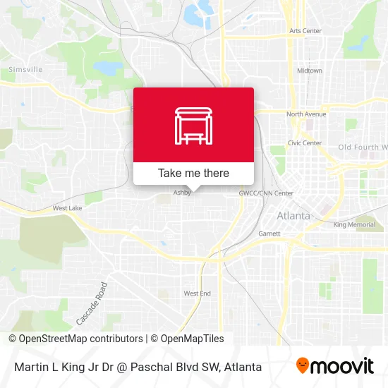 Martin L King Jr Dr @ Paschal Blvd SW map