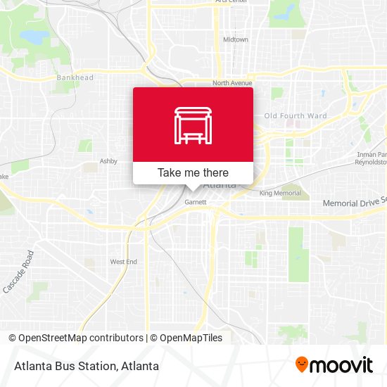 Mapa de Atlanta Bus Station