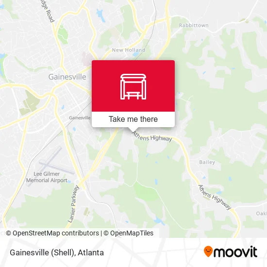 Gainesville (Shell) map