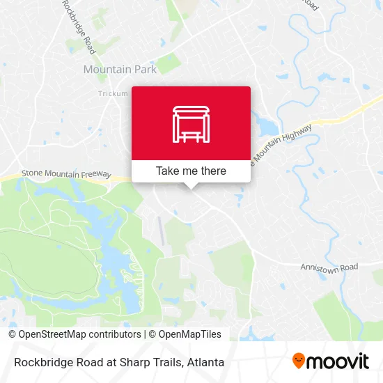 Rockbridge Road at Sharp Trails map