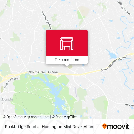 Rockbridge Road at Huntington Mist Drive map