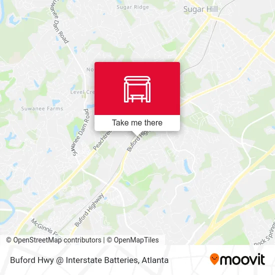 Buford Hwy @ Interstate Batteries map