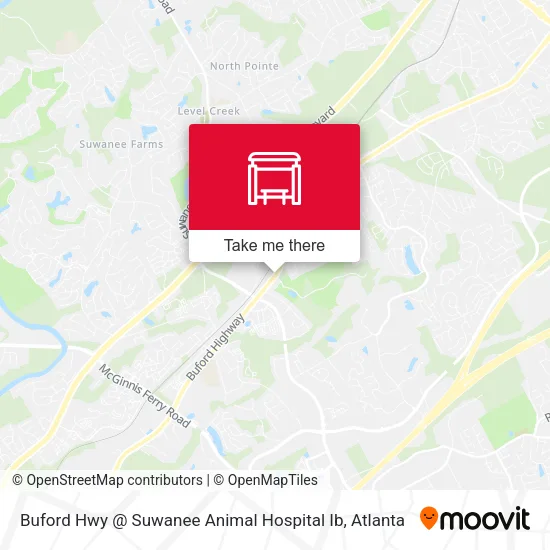 Buford Hwy @ Suwanee Animal Hospital Ib map
