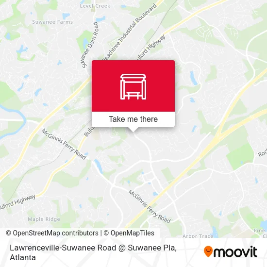 Lawrenceville-Suwanee Road @ Suwanee Pla map