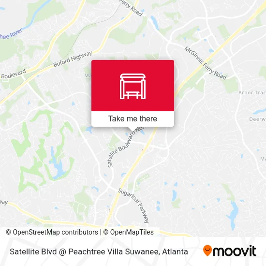 Satellite Blvd @ Peachtree Villa Suwanee map