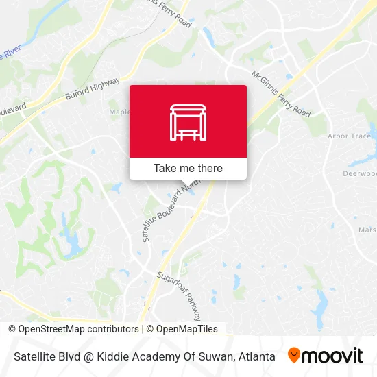 Satellite Blvd @ Kiddie Academy Of Suwan map