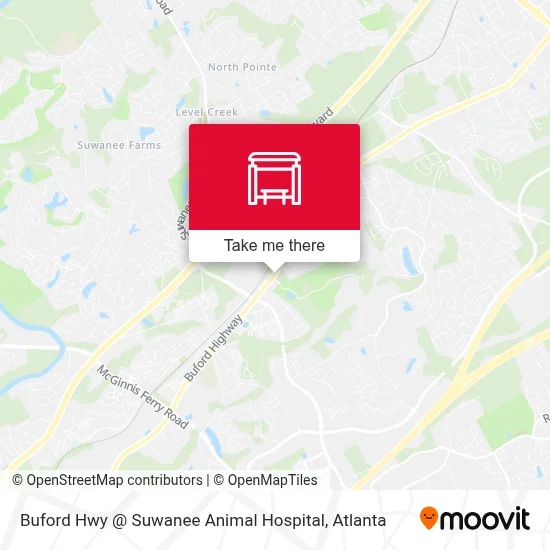 Buford Hwy @ Suwanee Animal Hospital map
