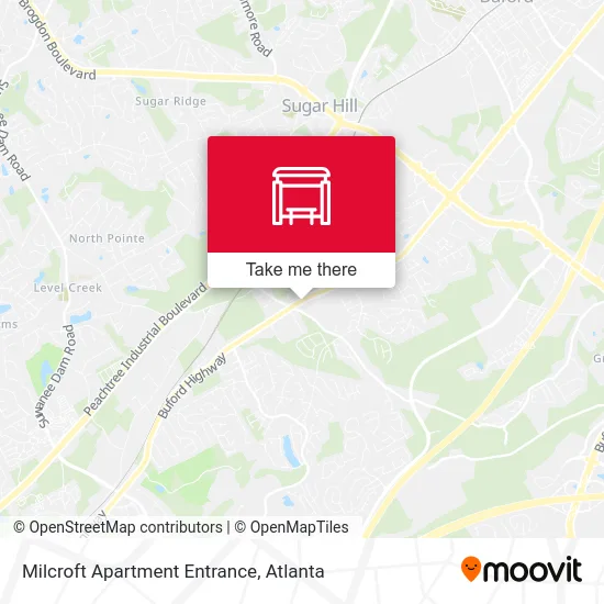 Milcroft Apartment Entrance map