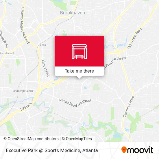 Executive Park @ Sports Medicine map