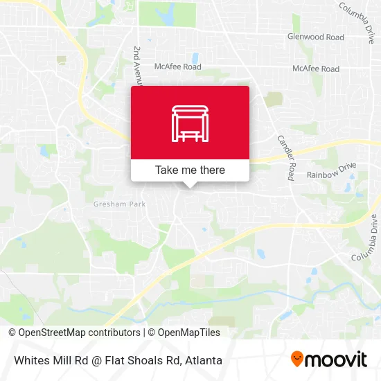 Mapa de Whites Mill Rd @ Flat Shoals Rd