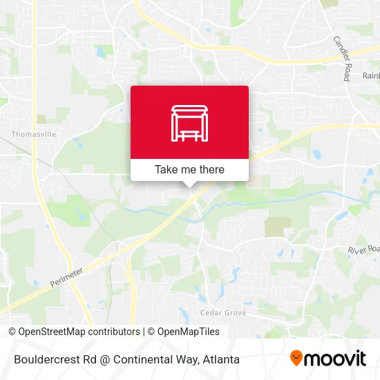 Bouldercrest Rd @ Continental Way map