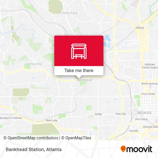Bankhead Station map
