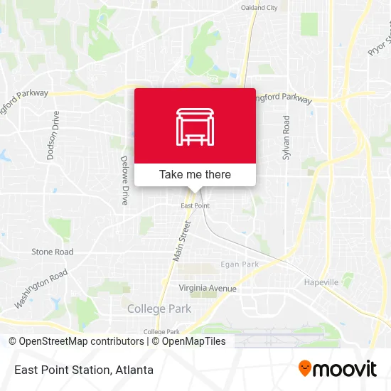 East Point Station map