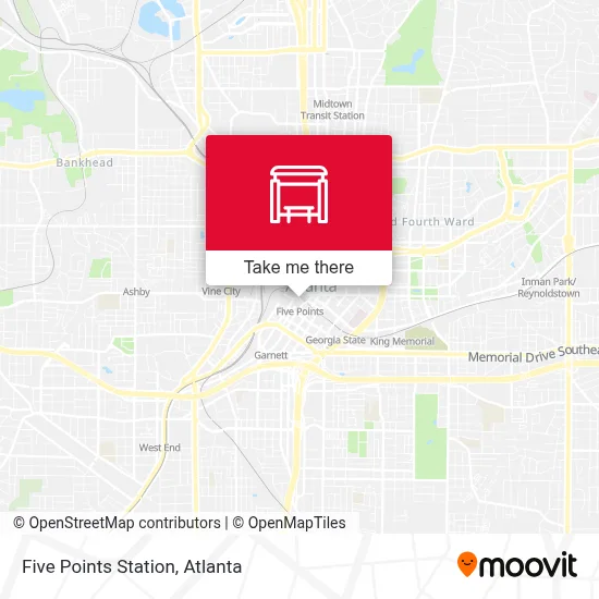 Five Points Station map