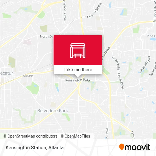 Kensington Station map