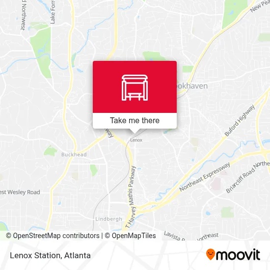Lenox Station map