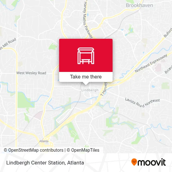 Lindbergh Center Station map