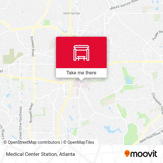 Medical Center Station map